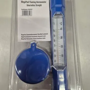 Flytande termometer med snöre blå